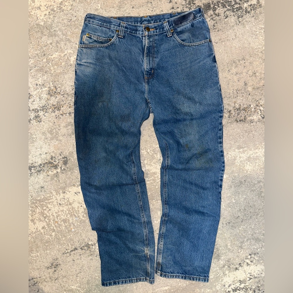 Carhartt Men's Relaxed Fit Blue Jeans